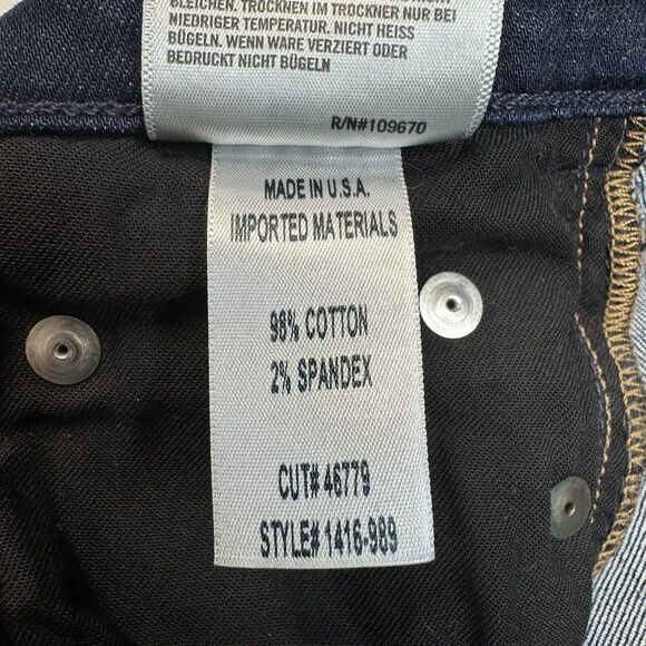 Citizens Of Humanity Rocket High Rise Skinny Ankle Jeans Sz 28 Blue Denim Fray - Picture 8 of 13